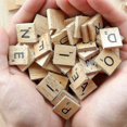 thumbnail image 2 of 100 piezas Bet Tiles Scrabble letras de repuesto para juegos de mesa, marco de boda y arte, 2 of 4