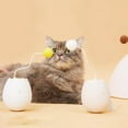 thumbnail image 4 of kusrkot Eggshell Cat Toys Interactive Smart Automatic Cat Teaser Toy with Breathable White, 4 of 9