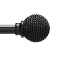 thumbnail image 1 of hometrends Rope Ball 5/8" Black Drapery Rod Set, 1 of 3