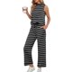 thumbnail image 1 of Conjunto de dos piezas Lepunuo para mujer, vestido de cuello alto con rayas de verano, 1 of 5