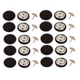 thumbnail image 2 of Abbracc 20 Buttons Sewing Craft Snaps Fasteners Button Coat Jacket DIY Invisible Buttons Black, 2 of 3