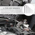thumbnail image 2 of Minkissy 12Pcs T-Type Hexagon Wrench Set L-Wrench Key Spanner for Vehicle Maintenance and Appliance Repair Silver, 2 of 4