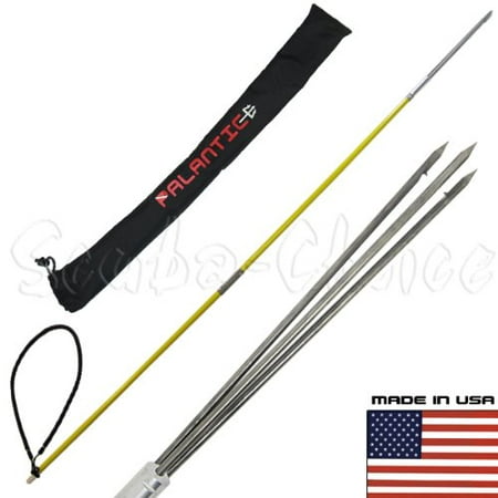 5' ft Travel Spearfishing Two-Piece Fiber Glass Pole Spear 3 Prong Paralyzer (Best Pole Spear Spearfishing)