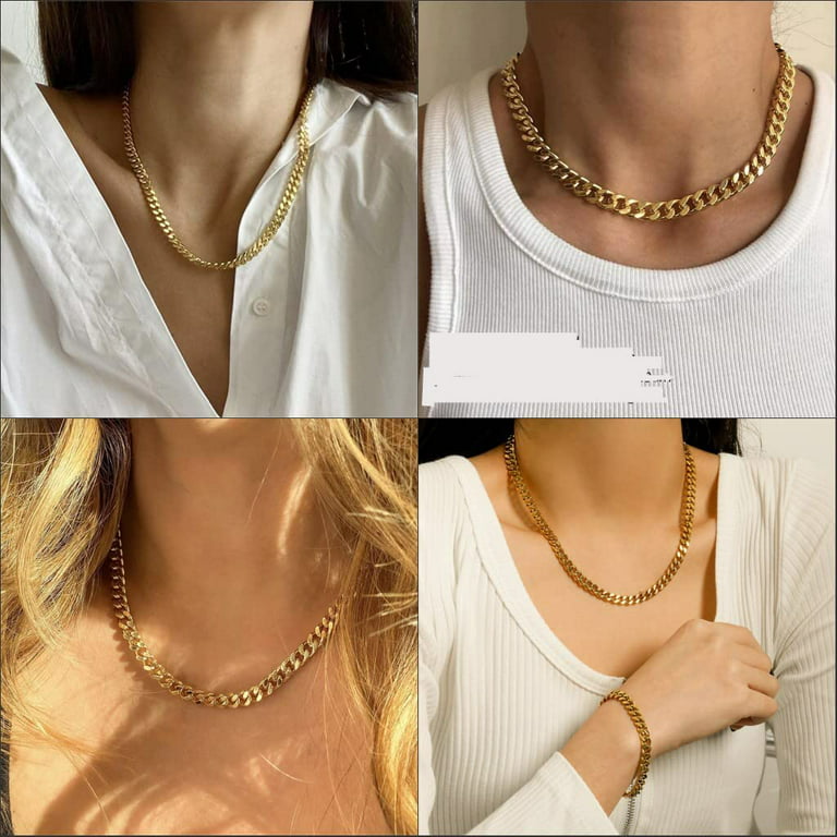 1meter Golden Color Stainless Steel Chains For Jewelry Making Diy Necklace  Bracelet Choker Chain - Temu