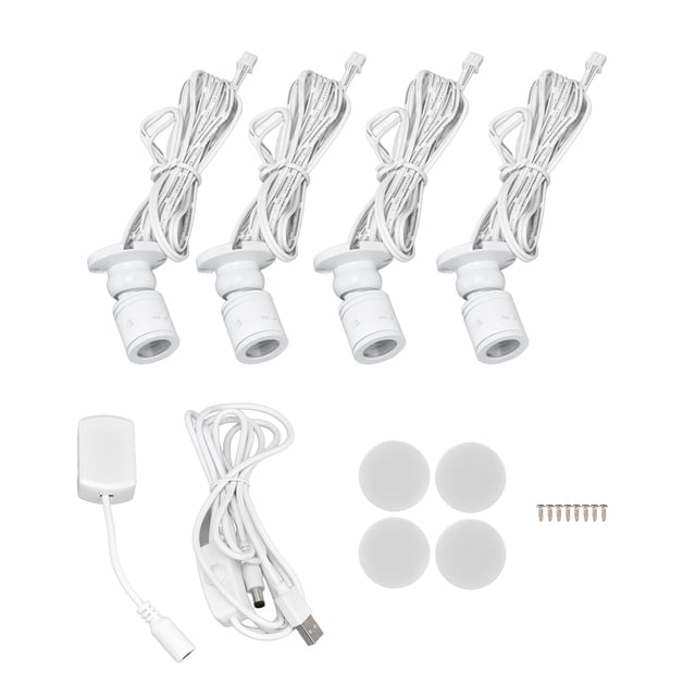 Lámpara de escaparate LED, luz LED debajo del gabinete Luz de gabinete USB Luz de techo Rendimiento de alta gama