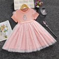 thumbnail image 1 of Vestidos de princesa para niñas con mangas voladoras Ropa para niños Frozen Elsa Vestidos de fiesta para bebés Niños Rh Vestido de verano zhangmengya unisex, 1 of 2