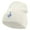 White, variant on Fishing Bait Embroidered 8 inch Acrylic Short beanie - Black OSFM