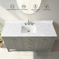 thumbnail image 6 of Vanity Art 60" Bathroom Vanity with Sink, Freestanding Storage Cabinet with Engineered Marble Top, Flip Down Tray, Drawer, and Shelve, 6 of 6