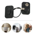 thumbnail image 3 of FUTUREORYY Child Proof Lock for Windows 1Set Black Plastic Steel Security Window Latch Protection, 3 of 8