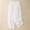 White, variant on DuoJiaJ Women's Spring/Summer Solid Color Literary Lace Up Elasticated Waist Wide Leg Plus Size Loose Cropped Casual Pants Women's Wide Leg Pants Beige L