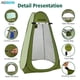 thumbnail image 4 of AOSION Tienda de Ducha de Privacidad, Tienda de Cambio Emergente, Vestidor de Baño de Campamento, Tienda de Inodoro Portátil con Bolsa de Transporte para Acampar, Playa, Verde., 4 of 5
