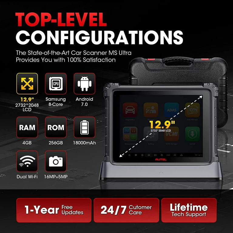  2024 Autel MaxiSYS Ultra Scanner: Top Auto Tool with 40+  Service, 5-in-1 VCMI, Intelligent Scan, Topology Map, ECU Programming &  Coding, Upgraded of MaxiCOM Ultra Lite Elite II Pro MS919 Ultra