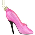 thumbnail image 4 of Northlight 4" Pink High Heel Glittered Glass Christmas Ornament, 4 of 5
