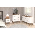 thumbnail image 2 of Solid Wood Nightstand – 2 Drawer Modern Bedside Table for Bedroom, Apartment or Small Spaces, 2 of 6