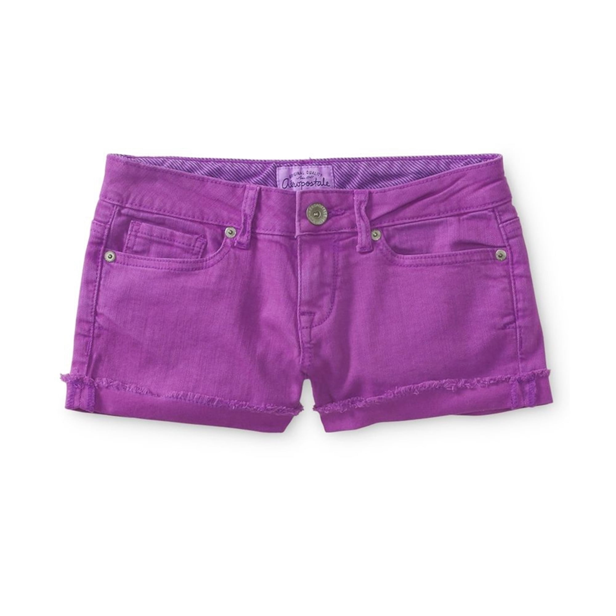Aeropostale Womens Cut Off Shorty Casual Denim Shorts