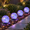 Multicolor-4 globes, variant on Warm White 4 Globes Solar Globe Outdoor Waterproof Garden Lights