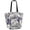 Lavender-Colored Butterfly, variant on Foldable Shoulder Tote Bags Large Storage for Women -Reusable 11*9.5*15.4in Wide Handbag Design Shopping/Travel Bag ,Artistic Illustration Of Leopard Pattern