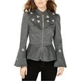 thumbnail image 2 of I.N.C Womens Peplum Jacket, Grey, Large, 2 of 2