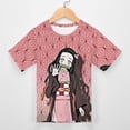 thumbnail image 3 of Kamado Nezuko Kids Short Sleeve Tee Shirt Novelty Crewneck T-Shirts Unisex Summer Blouse Tops for Boys Girls 130CM, 3 of 8
