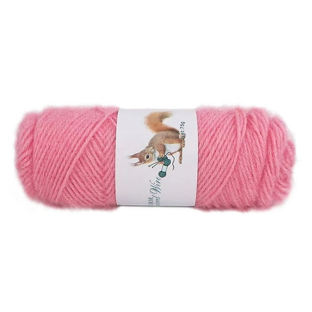 Xihbxyly Hilo de Lana para Tejer, Hilo de Mohair Suave, Bufanda, Chal, Gorro de Ganchillo, Accesorios Artesanales, Perfecto para Hacer Suéteres, Madeja de 75 G, Longitud de 150 M, Lavable a Mano.