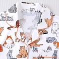 thumbnail image 6 of DHFJKG Womens Pajama Sets Short Sleeve Sleepwear With Shorts 2 Piece Loungewear Comfortable Button Down Lapel Shirt Stylish Nightwear, 6 of 9