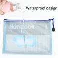thumbnail image 7 of WWW A5 Plastic Zip Wallets Folder, 10PCS Mesh Zipper Pouch Document Wallet, A5 Zipper File Folders, Zip Lock Bags for School Office Household Travel Supplies, 7 of 7