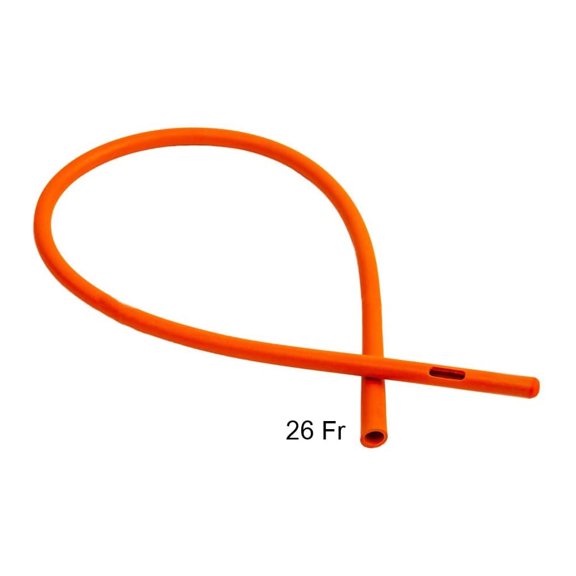 SoulGenie - Enema Supplies - Rubber Colon Tube - Close End 26 FR