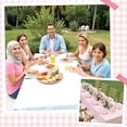 thumbnail image 6 of 30 Pcs Light Pink Gingham Plates, 9 Inch Scalloped Plaid Camping Dessert Dinner Party Plates Pink and White Gingham Party Supplies for Girls Baby Shower, Wedding, Birthday, 6 of 12