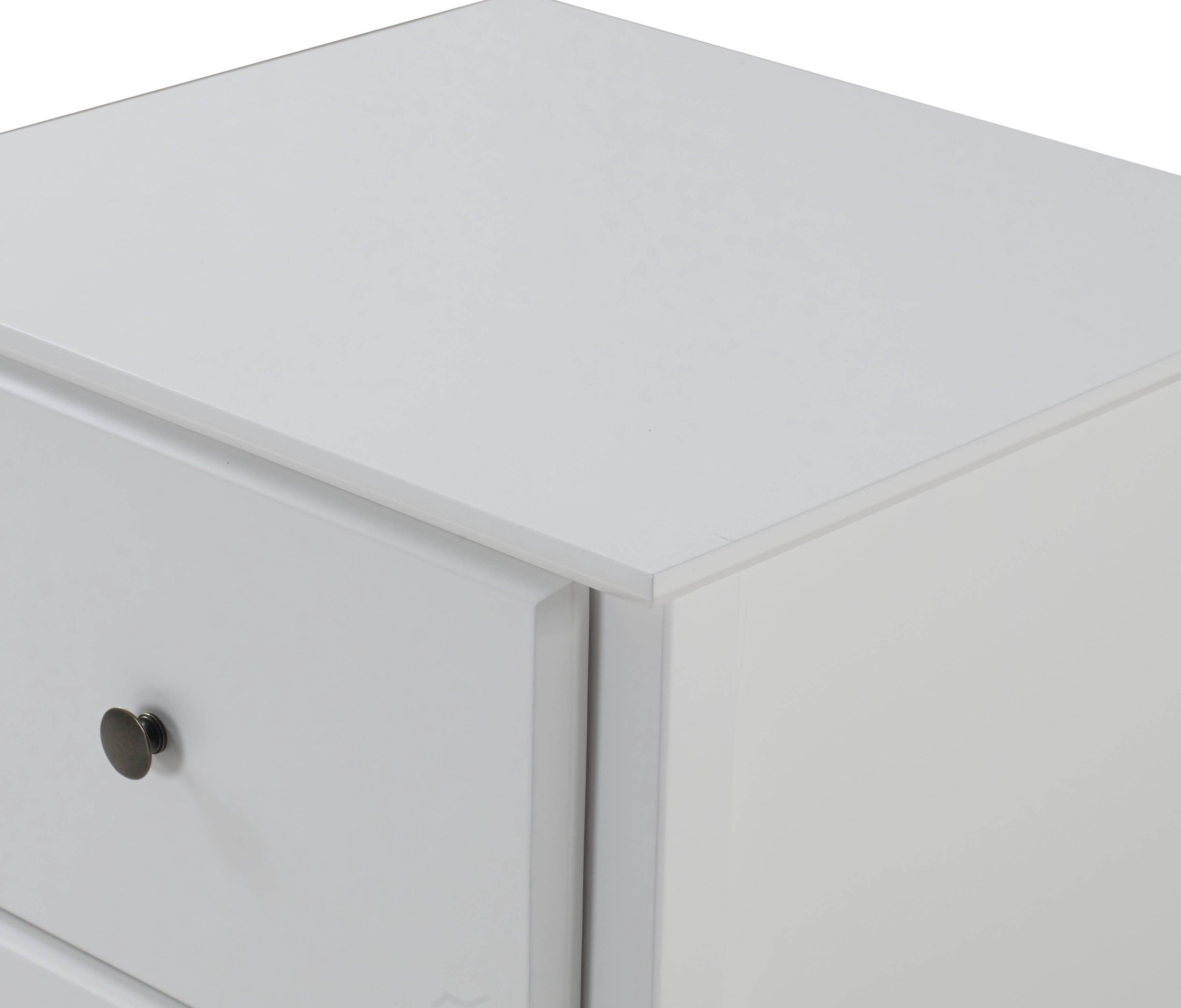 Camaflexi Shaker Style 2 Drawer Night Stand - White Finish