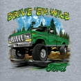 thumbnail image 2 of Wild Bobby, Drive 'Em Wild Green 1970 Ford Bronco, Cars and Trucks, Front and Back Unisex Crewneck Graphic Sweatshirt, Heather Grey, Medium, 2 of 4