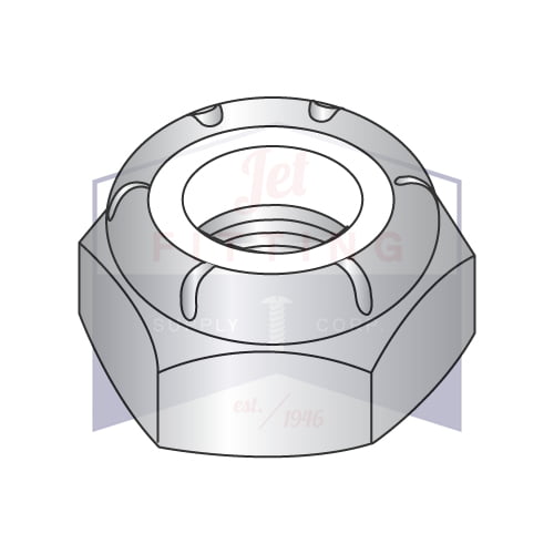 3/8"-24 Nylon Insert Hex Lock Nuts Grade 2 Zinc Plated Steel Qty 500 