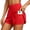 yue866-Red, variant on KHONTS Women's 2-in-1 Athletic Shorts High Waist Running Short with Pockets Sporty Shorts Gym Workout Shorts Red XS