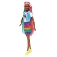thumbnail image 2 of Barbie Leopard Rainbow Hair Doll (Brunette) with Color-change Hair Feature, 2 of 7