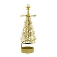 thumbnail image 2 of AMLESO Holiday Rotating Candle Holder Tea Light Holder for Fireplace Decoration Holiday Golden Tree 1, 2 of 8