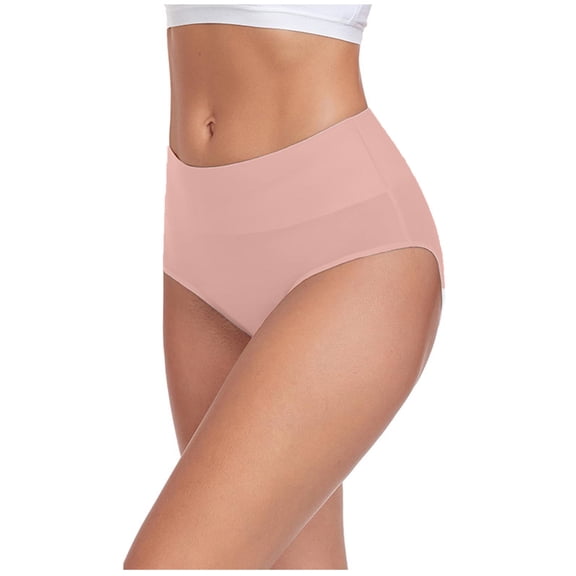 Auralook 1PC Women's Underwear High Waisted Panties Full Coverage Underpants Soft Strech Ladies Briefs for Women