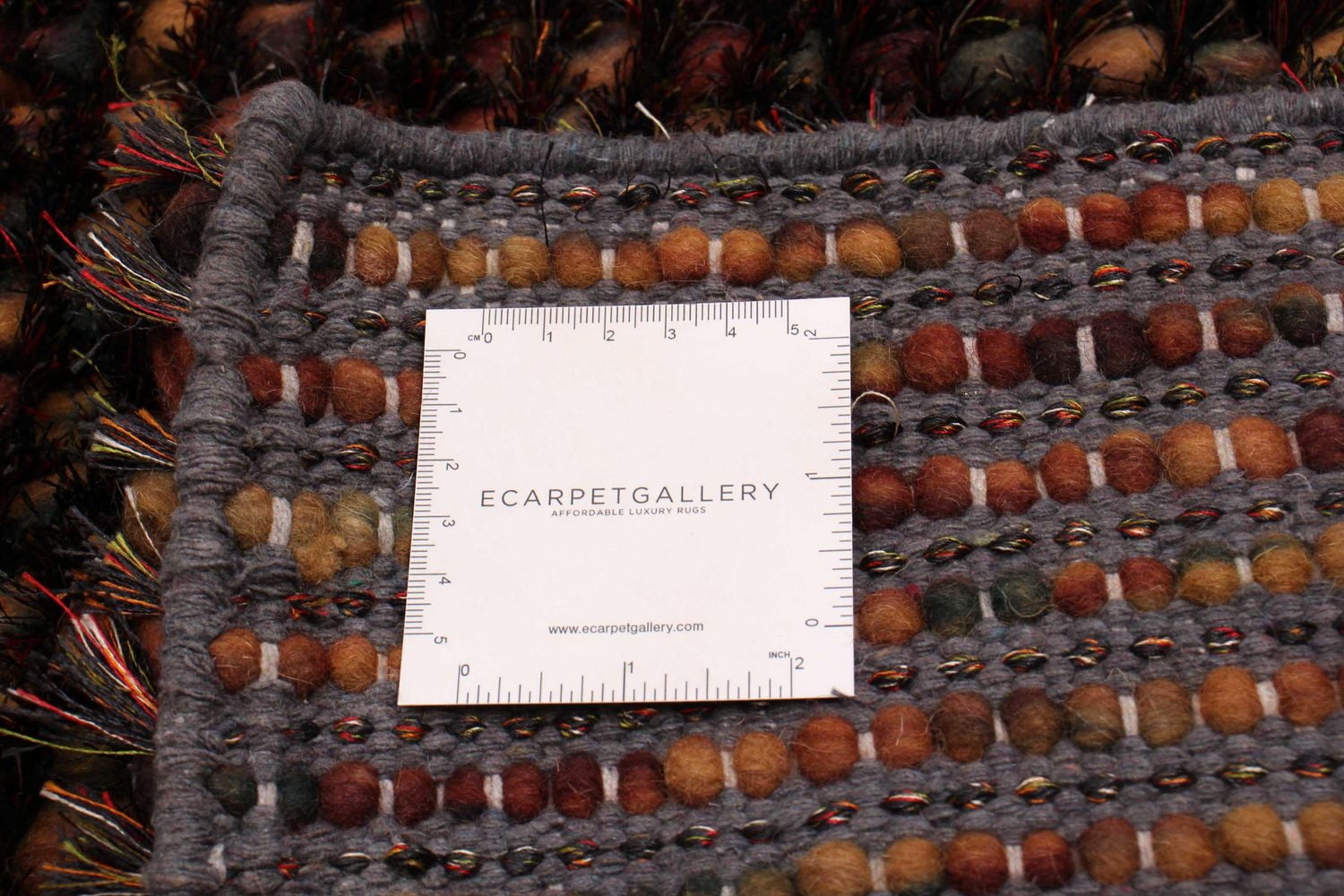 ECARPETGALLERY Sienna Dark Brown Rug 5'4" x 7'6"