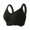 Black, variant on Bras for Women Womens Wireless Bra, Smooth Comfort Full Coverage Bra Black XXXL