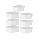 thumbnail image 1 of Contenedores apilables Advancent de almacenamiento de PP Blanco 7 piezas, 1 of 6