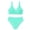 00#Mint Green687, variant on Girls Swimsuits Swimwear Beach Bikinis with Removable Bra Cups, 2-Piece, Sizes 5-14