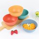 thumbnail image 3 of Zhuge 4 cuencos para cereales, cuencos de paja de trigo irrompibles para ensalada, arroz, sopa, helado, fideos, camping, color azul, 3 of 5