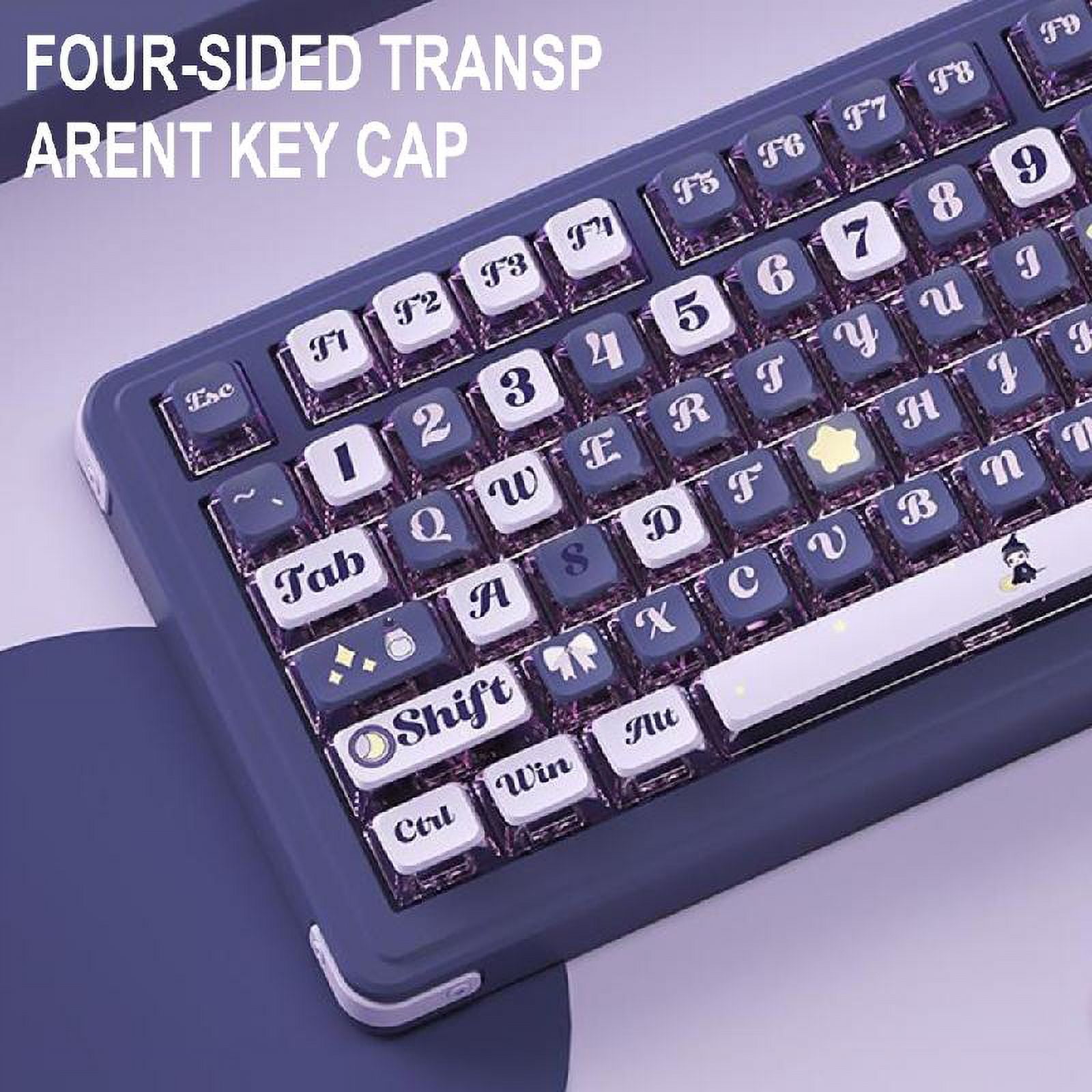 ZPAQI Modern 120Key Light Through Keycaps for 85/87/98/100/104/108 Gaming Keyboard