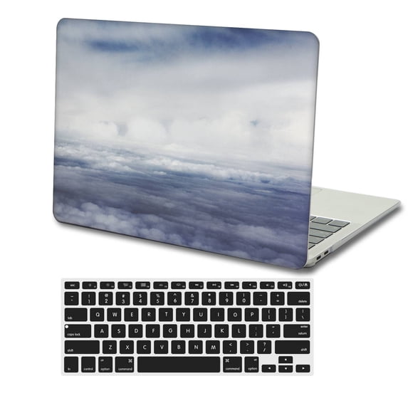 KSK KAISHEK Hard Shell Only for MacBook Air 13" 2022/2021/2020/2019/2018 A2337 m1&A2179&A1932 + Black Keyboard Cover, Sky Series 0880
