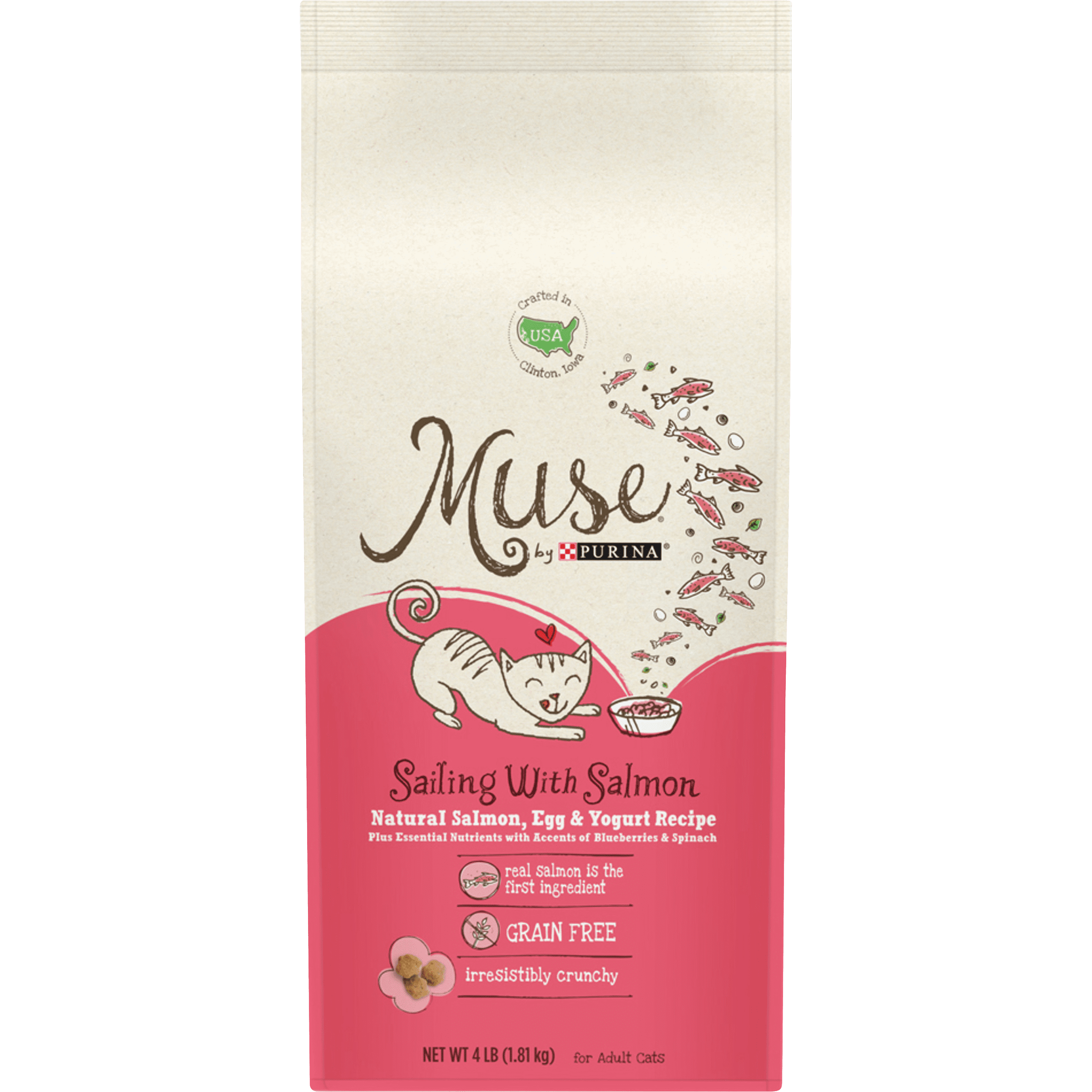 Muse by Purina Natural, Grain Free Dry Cat Food, Sailing With Salmon