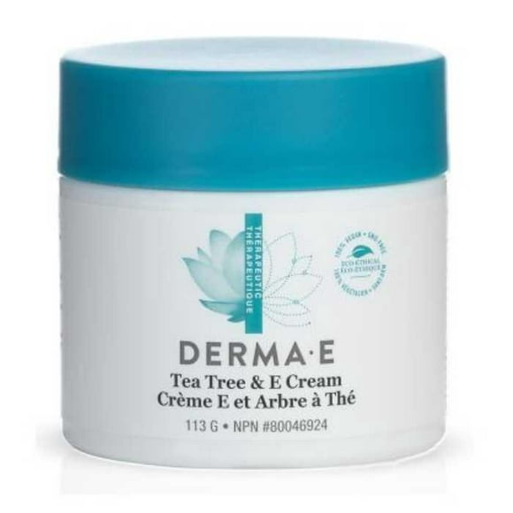 DERMA E - Tea Tree &amp; Vitamin E Relief Cream, 113g