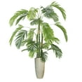 thumbnail image 1 of Artificial Faux Real Touch 7.17 Feet Palm Tree With Planter, 1 of 2
