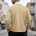 thumbnail image 1 of XIAOCHA Waffle Knit Quarter Zip Polo For Men Oversized Long Sleeve Contrast Collar Polo Tops Comfy Casual Office Wear Polos, 1 of 5