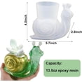 thumbnail image 3 of 2 Pieces Large Snail Silicone Flower Pot Molds, 3 of 6