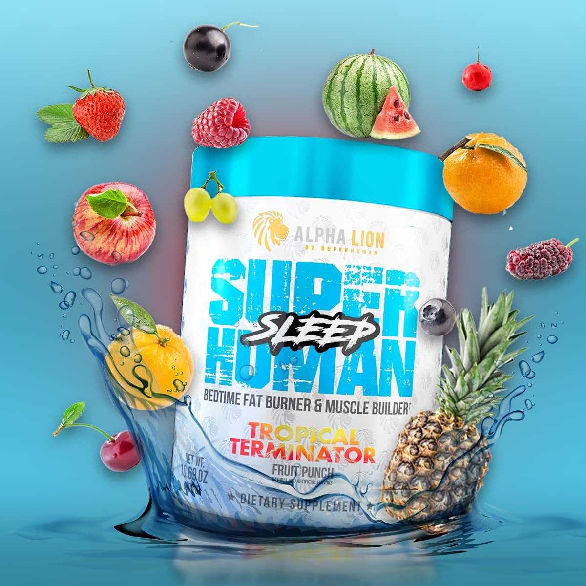 Alpha Lion Superhuman Sleep, Muscle Recovery (30 Servings, Tropical Terminator)