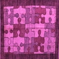 thumbnail image 1 of Ahgly Company Indoor Square Abstract Purple Modern Area Rugs, 5' Square, 1 of 4