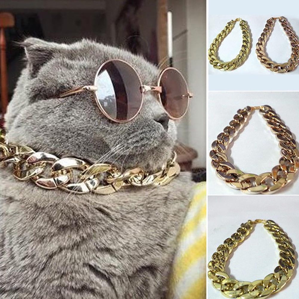 Cat Gold Chain Collar